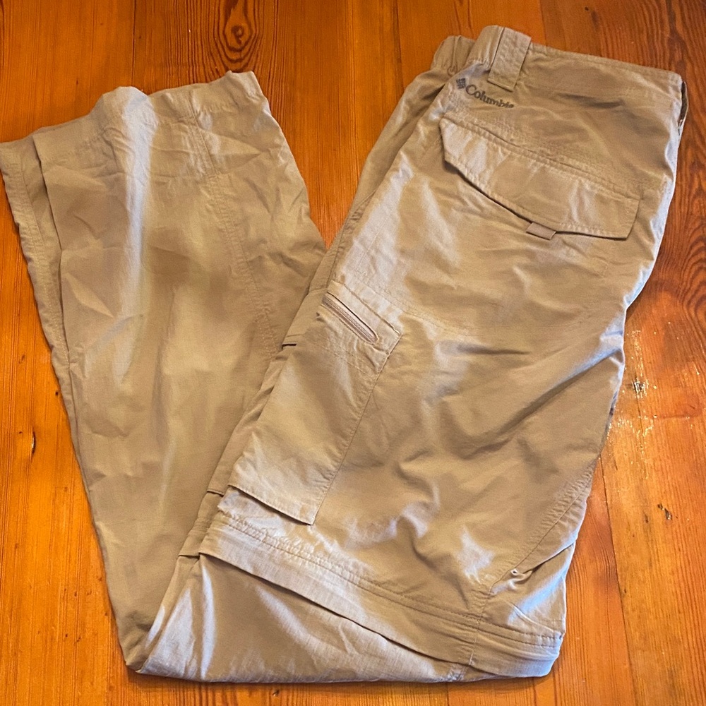 Columbia Men's Khaki Cargo convertible Pants
